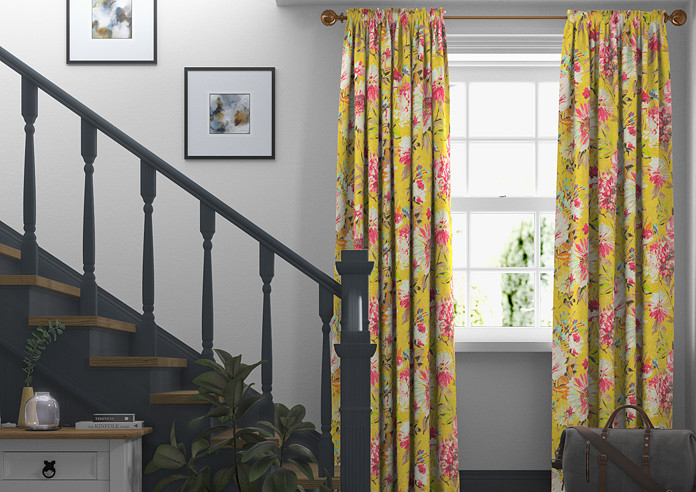 Capri, Yellow - Made to Measure Curtains - Image 3